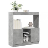 VidaXL Dulap &icirc;nalt, gri beton, 92x33x100 cm, lemn prelucrat