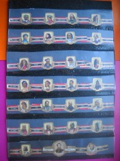 HOPCT LOT NR 26 - OAMENI CELEBRI -27 BUC-ETICHETE VECHI DE TRABUCURI / CIGARS LABELS -COLECTIE DE LUX-LITHO