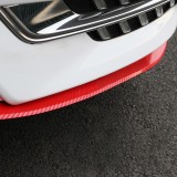 Protectie spoiler, prelungire bara fata/spate din cauciuc, culoare CARBON Rosu, AVEX