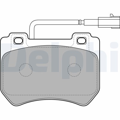 DELPHI LP2200 set placute frana,frana disc foto