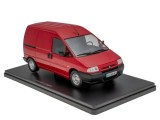 Macheta Citroen Jumpy rosu 1:24 replica metal utilitara