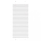 vidaXL Jaluzea plisată alb 65x150 cm Lățime țesătură 64,4cm poliester