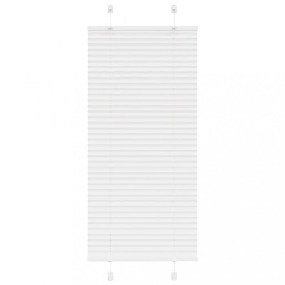 Jaluzea plisată alb 65x150 cm Lățime țesătură 64,4cm poliester foto