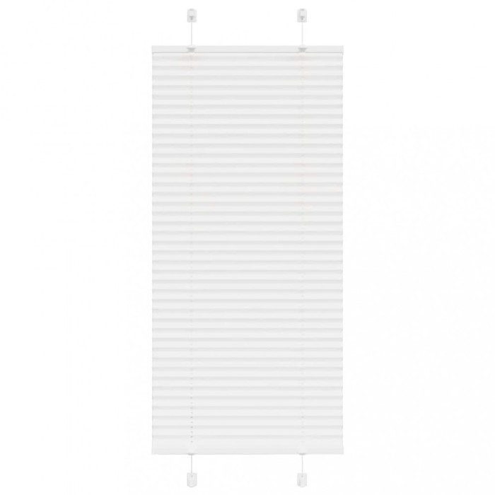 Jaluzea plisată alb 65x150 cm Lățime țesătură 64,4cm poliester