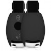 Husa Cheie Auto pentru Mercedes Benz - 2 Butoane - Keyless Go, Silicon, Negru, 41625.01, Kwmobile