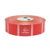 Banda reflectorizanta rosie intrerupta pentru prelata - 38m