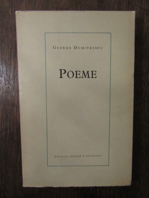 POEME -GEORGE DUMITRESCU foto