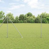 VidaXL Gard de teren 1,6x25 m din oțel galvanizat