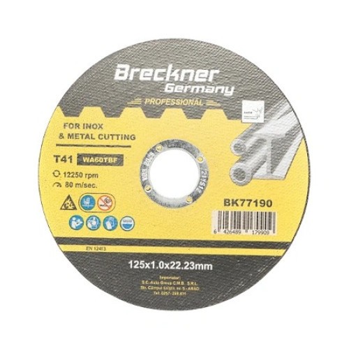 Panza disc flex pentru taiat si polizat inox T41 125x1.0x22mm Cod: BK77190 Automotive TrustedCars