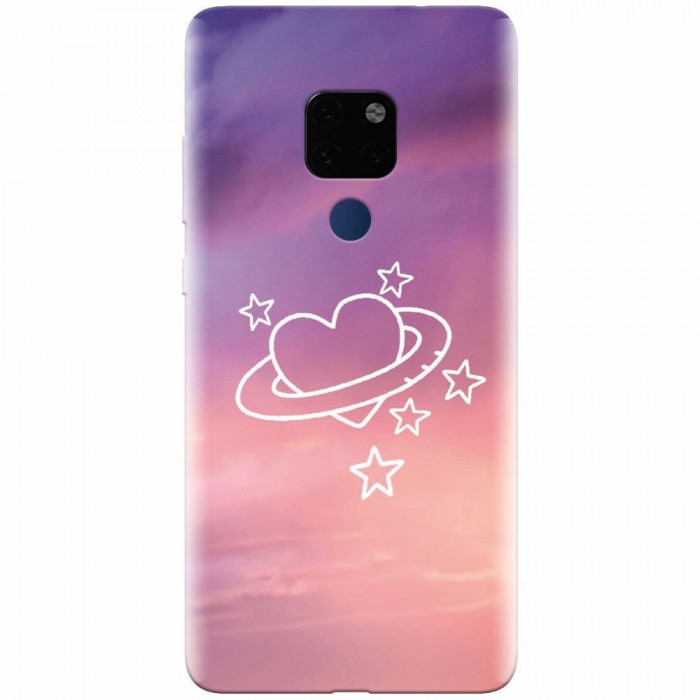 Husa silicon pentru Huawei Mate 20, Galaxy Heart