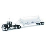 Camion diecast Peterbilt 379 cu trailer pentru marfa, Jad