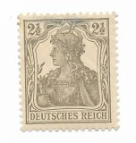 Germania - Germania cu fundal nehasurat, 1916-1918 - 2 1/2 Pfg, neobliterat