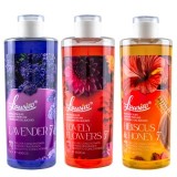 Set Promoțional L&rsquo;ousia Floral 3x200g &ndash; Lovely Flowers, Hibiscus &amp;amp; Honey &amp;amp; Lavender, parfum de rufe concentrat, persistent