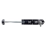 Cumpara ieftin Zăvor ușă negru 145mm suport, tijă 250mm - Materiale construcții, incuietori