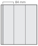 Set 5 folii transparente, Garant, cu 3 buzunare de 295 x 84 mm