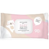 Șervețele umede pentru bebeluși Byphasse cu Aloe Vera și Mușețel, 90 bucăți