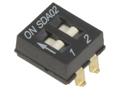 Comutator DIP-SWITCH 2 Sec?iuni ON-OFF 24V 0.025A foto