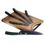 Set de 6 cutite din otel inoxidabil, Emerald Collection, Verde, BH/2551, Berlinger Haus