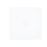 Intrerupator simplu cu touch PNI SH101 din sticla, alb cu LED indicator - RESIGILAT