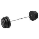 VidaXL Set halteră ondulată cu greutăți, 90 kg