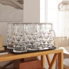Set 6 Halbe Bere Sticlă 1000ml Transparente cu M&acirc;ner vidaXL - Pahare Bere Design Clasic Bar/Restaurant
