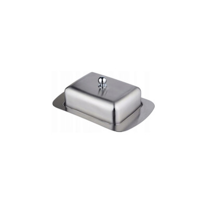 Untiera din inox, cu capac, 19x12,5x1cm, cutie pentru unt, Kinghoff foto