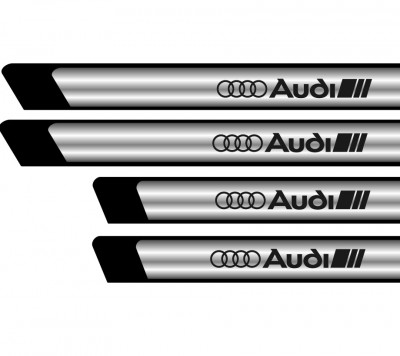 Set protectii praguri CROM - Audi ManiaStiker foto