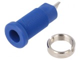 Soclu Banană 2mm 10A 600V Albastru Pe Panou