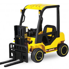 Motostivuitor electric pentru copii, Kinderauto Forklift, 90W, 12V, echipat STANDARD, galben