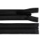 Fermoar plastic detasabil cu dinti rotunzi, lungime 80 cm Negru