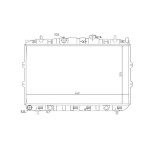 Radiator racire Kia Cerato, 2004-2008, Motorizare 1, 6; 2, 0 Benzina, tip climatizare Cu/fara AC, cutie Manuala, dimensiune 664x375x16mm, RNBC, After