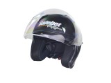 Casca moto semi-integrala cu ochelari adulti, Safebet HF-227, culoare negru mat,... Cod Produs: MX_NEW ROY32243