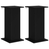 vidaXL Suport pentru plante 2 pcs Negru 30,5 x 30 x 60,5 cm 899783