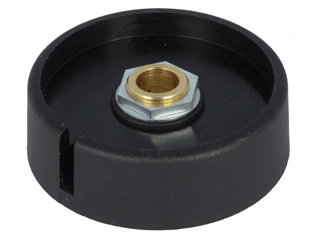 Buton rotativ negru cu indicator 8mm 50x16mm