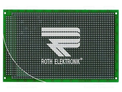 Placă universală două feţe ROTH ELEKTRONIK GMBH 100mm x 160mm foto