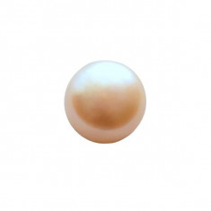 Perla naturala buton culoare champagne 6.50 - 7.00 mm semperforata foto