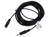 Cablu Jack 3,5mm 3pin 5m negru, Lanberg