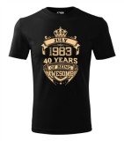 Tricou Personalizat- Iulie 1983 - 40 de Ani de Maretie!