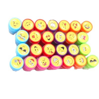 Set 26 Stampile, pentru Copii 4-6 Ani, Model Fete Zambitoare Emoji, 20 x 10 x 2 cm, Multicolor foto
