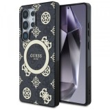Husa MagSafe pentru Samsung Galaxy S25 Ultra S938, Guess, IML Peony On 4G Background , Neagra
