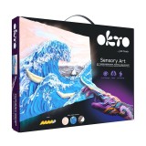 Set pictura 3D cu argila usoara, 30*40cm - Waves, Okto