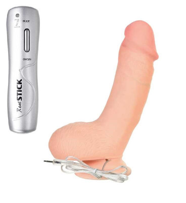 Vibrator RealStick Elite Natural 19 cm foto