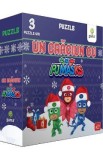 Un Craciun cu Pj Masks 3 puzzle-uri