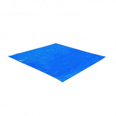 Covor de protectie pentru piscina, suport, PVC, albastru, 396x396 cm, Bestway foto