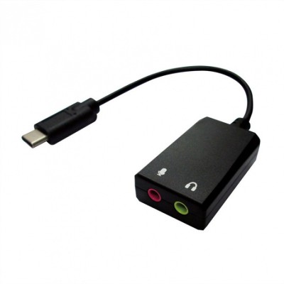 Adaptor audio USB-C la 2 x jack 3.5mm T-M 0.15m, Value 12.99.3213 foto