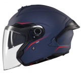 Cumpara ieftin Casca open face pentru scuter - motocicleta MT Cosmo SV A7 albastru mat (ochelari soare integrati) M (57/58cm)