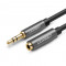 Extensie Cablu Audio / AUX, Mini Jack 3.5 mm Tata - Mini Jack 3.5 mm Mama,