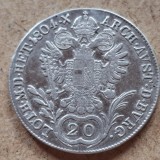 Austria 20 kreuzer 1804 B/ Kremnica argint Francis ll
