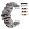 Curea textila elastica, compatibila Apple Watch 9|8|7|6|5|4|3|2|1 Series, 41mm|40mm|38mm, Scrunchies 12