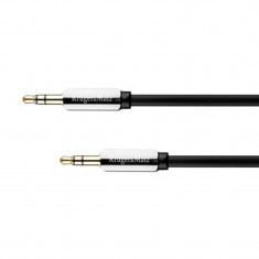 Cablu audio Kruger&amp;Matz, 2 x jack stereo 3.5 mm tata, 1.8 m